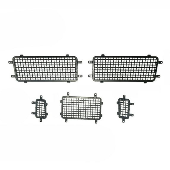 1/18 RC Car Stainless Steel Stereo Window Mesh Metal Door Guard Window Protection for TRX4M Defender