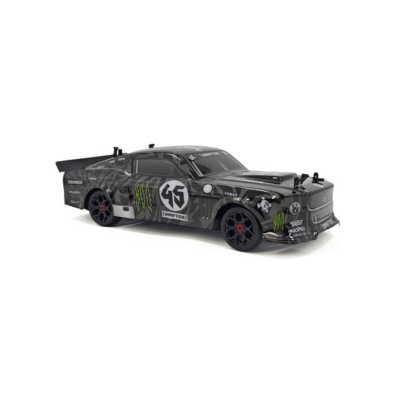 1/18 RC Drift Car for Adults, 4WD Remote Control Racing Car, Full Proportional Electric Drift Vehicle with LED Lights, 24KM/H High Speed, 2.4GHz Anti-Interference, Gray