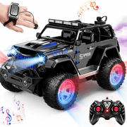 RC Car Toys for 8-12 Year Old Boys, UUGEE 2.4Ghz 1:16 RC Gesture Sensing Remote Control Stunt Cars with Spray Light Music, Christmas Birthday Gifts for Kids