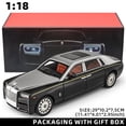 thumbnail image 1 of 1:18 Rolls-Royce Phantom Model Car, Zinc Alloy Pull Back Toy Diecast Car with Sound and Light, Realistic Modeling Model Toy, 1 of 6