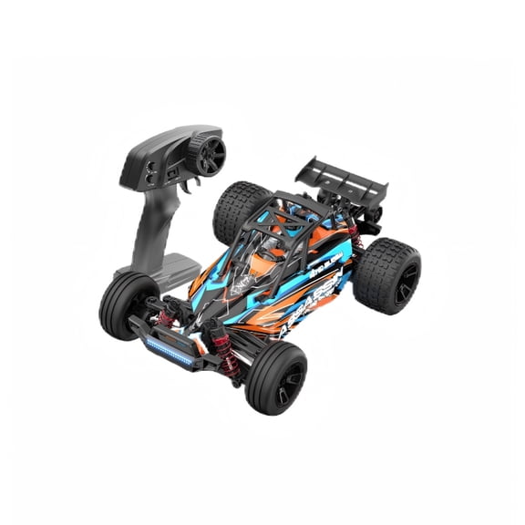 1/18 Scale 4WD RC Buggy High Speed Off Road Remote Control Car 2.4G Full Proportional Racing Vehicle With Metal Drive Shaft Independent Suspension System For Adults Hobbyists