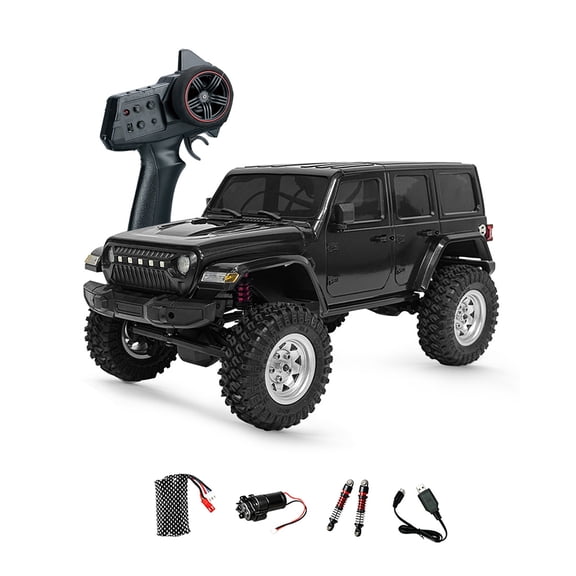 1/18 Scale All-Terrain RC Rock Crawler, 2.4GHz 4WD Off-Road Electric RC Monster Truck with LED Lights for Adults