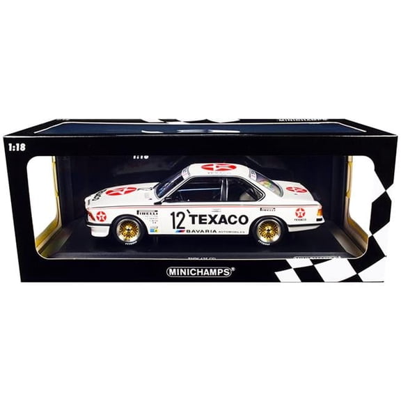 1-18 Scale BMW 635 CSi No 12 C Ballot-Lena R. Metge J. C. Andruet Texaco 24H of Spa Limited Edition to Worldwide Diecast Model Car, 300 Piece