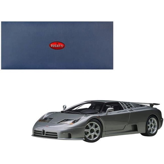 1-18 Scale Bugatti Eb110 Ss Super Sport Grigio Metalizzatto Wheels Model Car, Metallic Silver