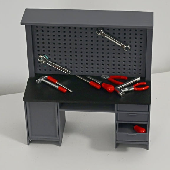 1/18 Scale Diorama Car Garage Tool Set Car Maintenance Scene Display Tuning Props Model Kit Car Repair Workshop Scene Display Accessories Toy