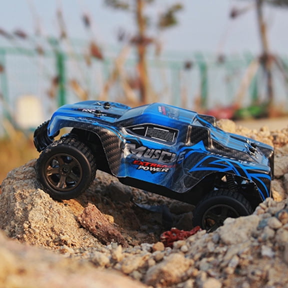 1:18 Scale Entry-Level RC Truck - 4.8V NiMH Rear-Wheel Drive w/15km/h Sport Mode | 30m Range & Compact 21.5cm Design | Age 8+ B