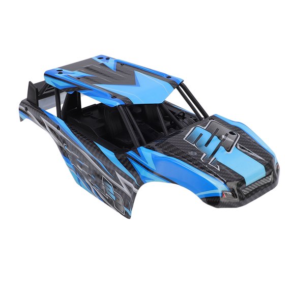 1:18 Scale RC Car Body Shell Replacement Cover Blue (11.4 inches / 29.0 cm) High Strength PVC Roll Cage Protective Canopy Accessory for High Speed Off-Road Remote Control Hobby Trucks