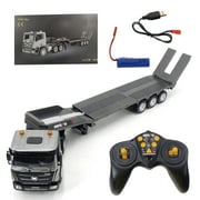 118 Scale RC Flatbed Trailer Model, 2.4G 9CH Construction Vehicle, Holiday Gift RTR Version