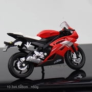 118 Scale Sport Racing Bike Alloy Diecast Motorcycle Model Toys, Working Shock Absorber Mini Motorbike Replica, Collectible Display Ornament Gift for Motorcycle Hobby Collectors