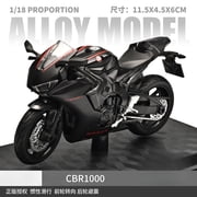 118 Scale Sport Racing Motorbike Alloy Diecast Model Toys, Mini Autocycle Vehicle Replica with Functional Shock Absorber, Collectible Display Ornament Gift for Motorcycle Hobby Collectors