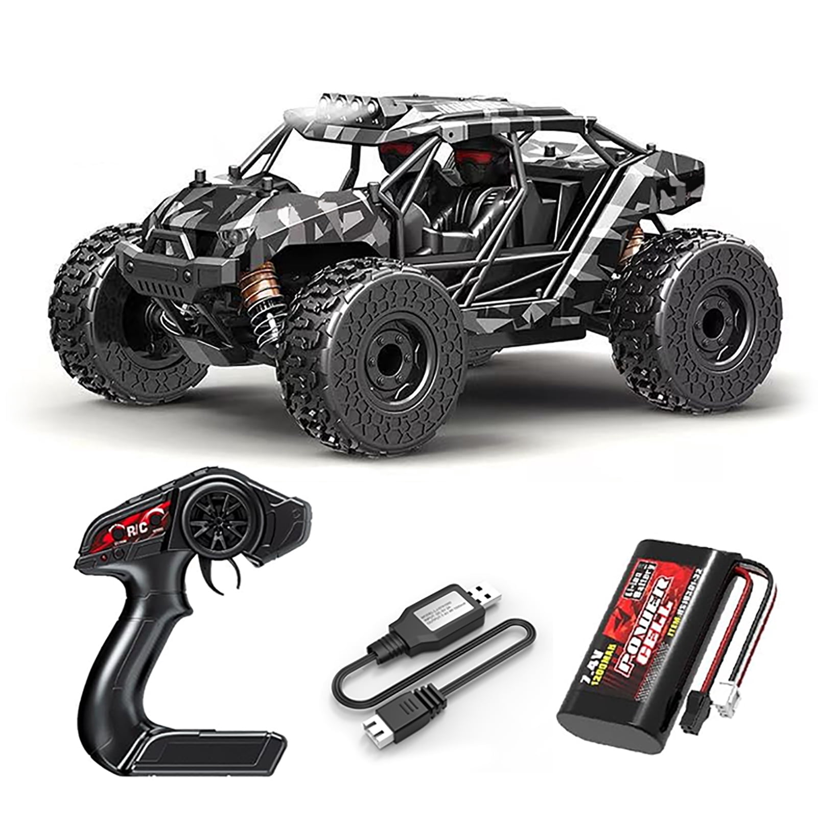 1:18 Scale All Terrain RC Car, 22MPH High Speed 4WD Electric
