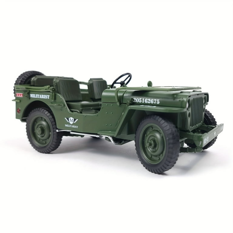 1:18 Scale Willis Tactical Model Car Metal Diecast Military 