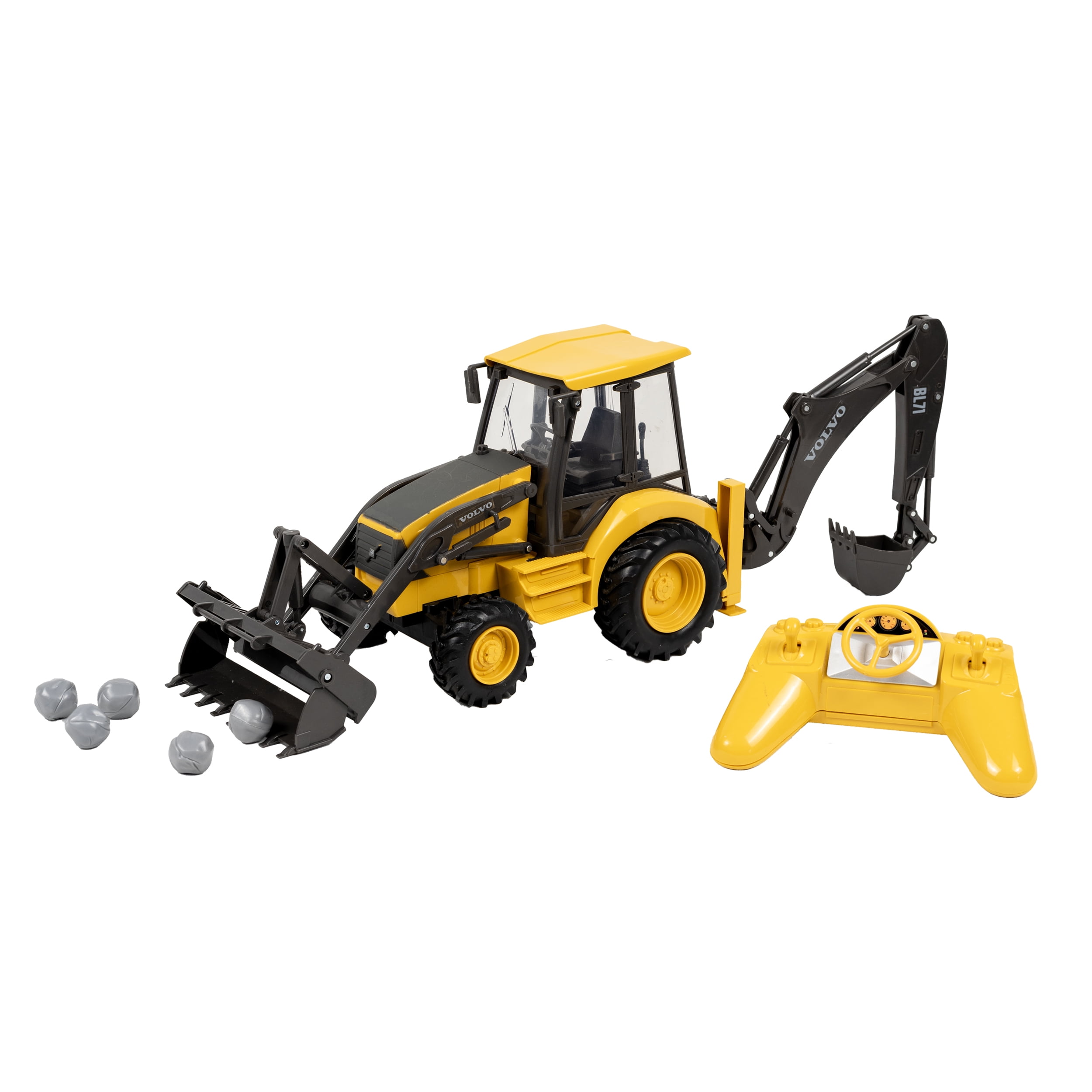 New Ray 1:18 Scale Volvo Remote Controlled Backhoe Loader Age - Main Image
