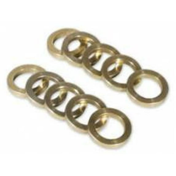 1.18 in. OD 0.87 in. ID 0.18 in. Thick Aluminum Flat Drive Stud Washer - Gold Anodize