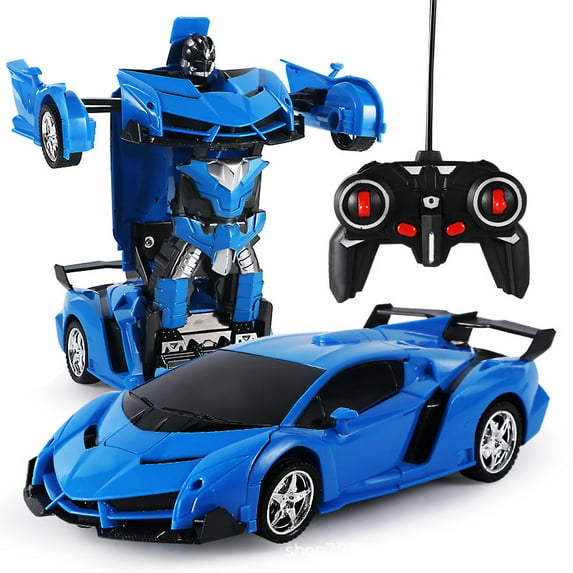 1/18 rc transformer car 2 in 1 transformation robots models remote control car racing toy fighting toy gift boys birthday toy