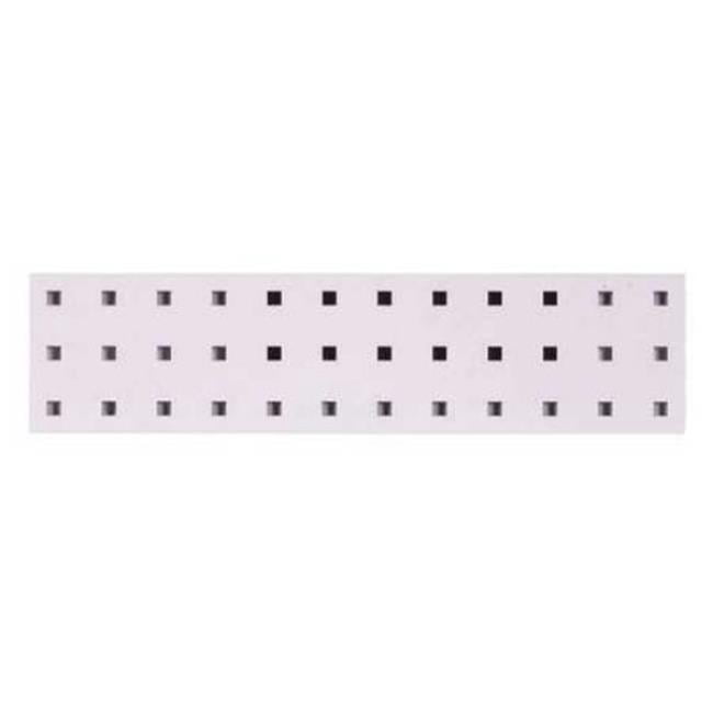 1 18 x 4.5 in. Epoxy 18 Gauge Steel Square Hole Pegboard Strip, White