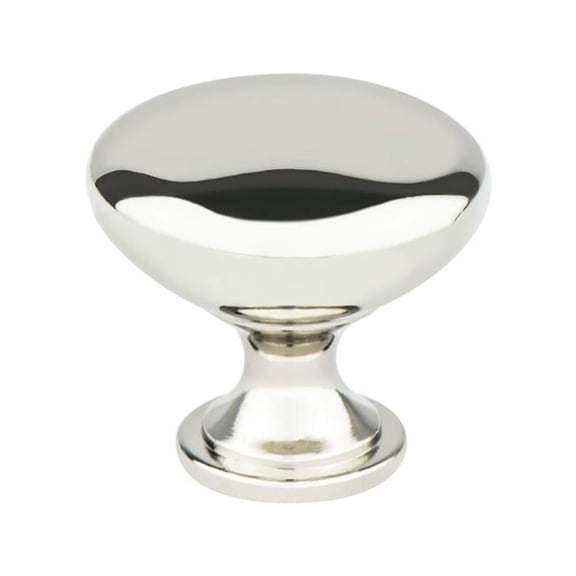 1.187 in. dia. Designers Group 10 Knob with Polished Nickel