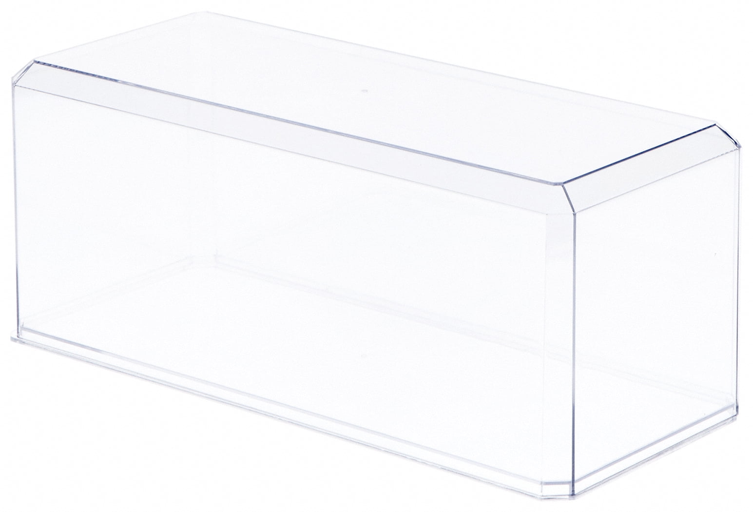 Crystal Clear Polystyrene Display Case for Collectibles 13"x5.5"