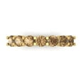 thumbnail image 1 of 1.19 ctw Wedding Band for Women - 14K Yellow Gold Simulated Champagne Diamond Stackable Eternity Ring, 1 of 6