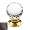 thumbnail image 1 of 1.19 in. dia. Crystal Cabinet Knob, venetian Bronze, 1 of 1