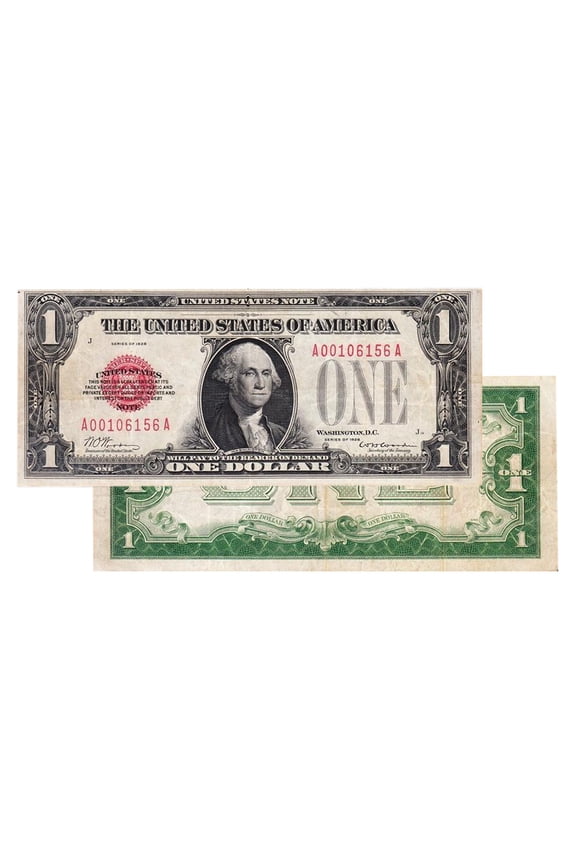 $1 1928 Puerto Rico Red Seal Federal Reserve Note Extra Fine EF Currency Collectible Paper Money