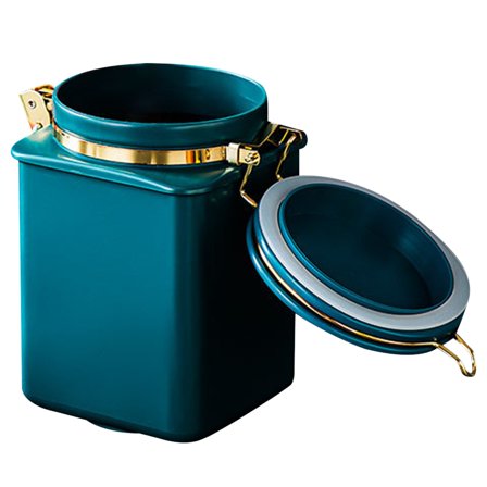 1.1L Coffee Canister Airtight Stainless Kitchen Storage Container With Date for Grounds Tea Flour Cereal Sealable Coffee Jar Bean Canister Airtight Lid Large Storage Tank ﻿