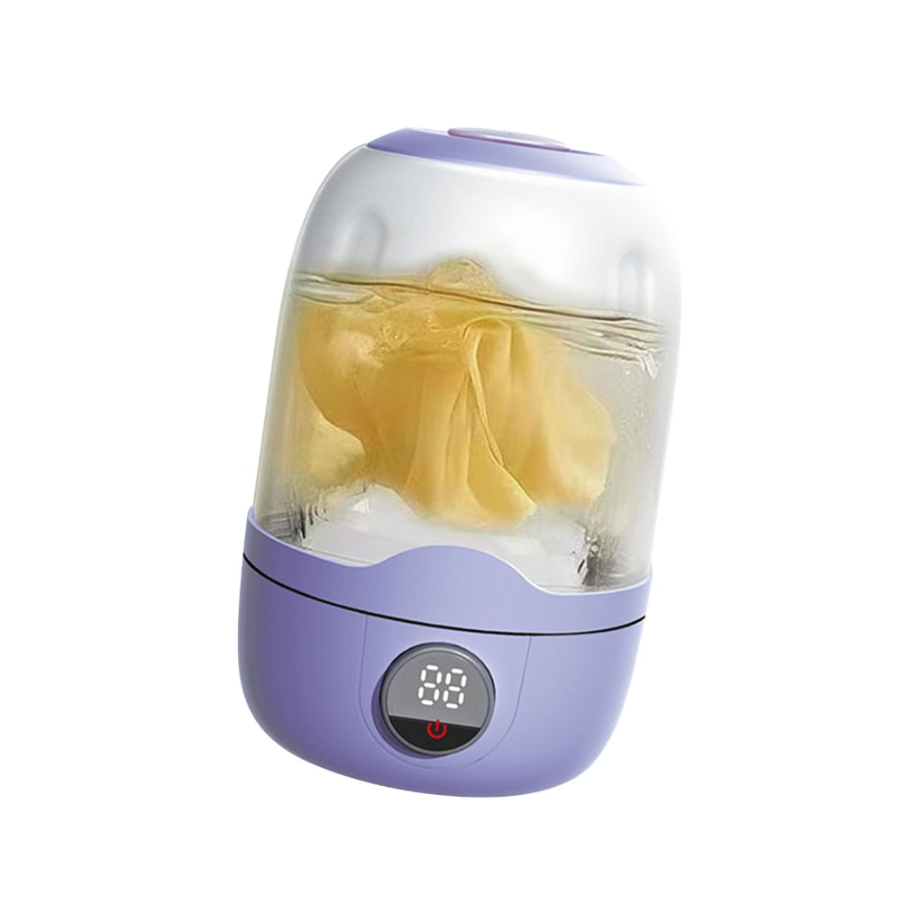 1.1L Rechargeable Small Washing Machine For Baby Clothes Underwear Quiet Motor Travel Home Use