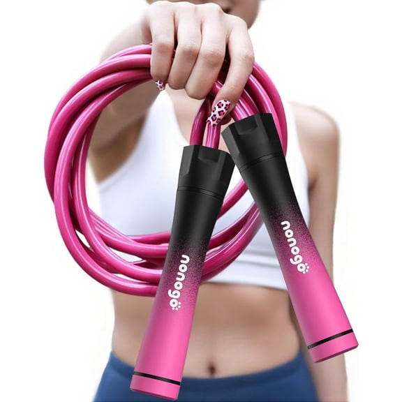 1.1LB Weighted Jump Rope for Women Adjustable 10mm Heavy PVC Skipping Rope for Fitness, Ideal for High-Intensity Training, MMA, Boxing, CrossFit, Weight-loss Workouts