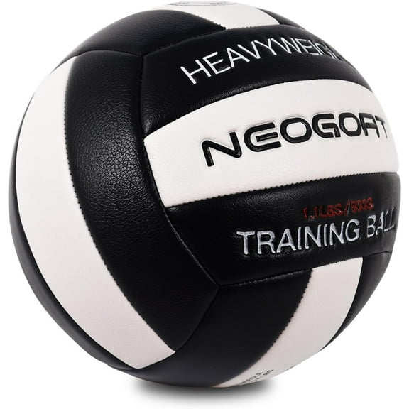 1.1LBS Weighted Volleyball Training Equipment for Setters & Rebounders, Official Size 5, Soft PU Leather, Durable Indoor/Outdoor Use