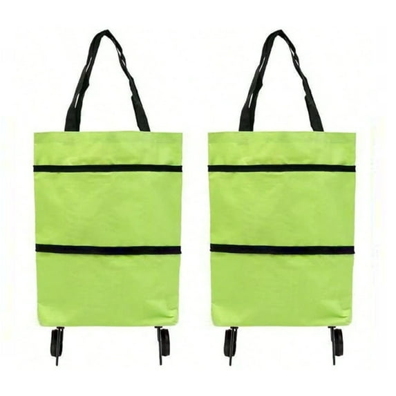 Foldable Reusable Shopping Cart with Trolley Bags, Large Capacity, Lightweight