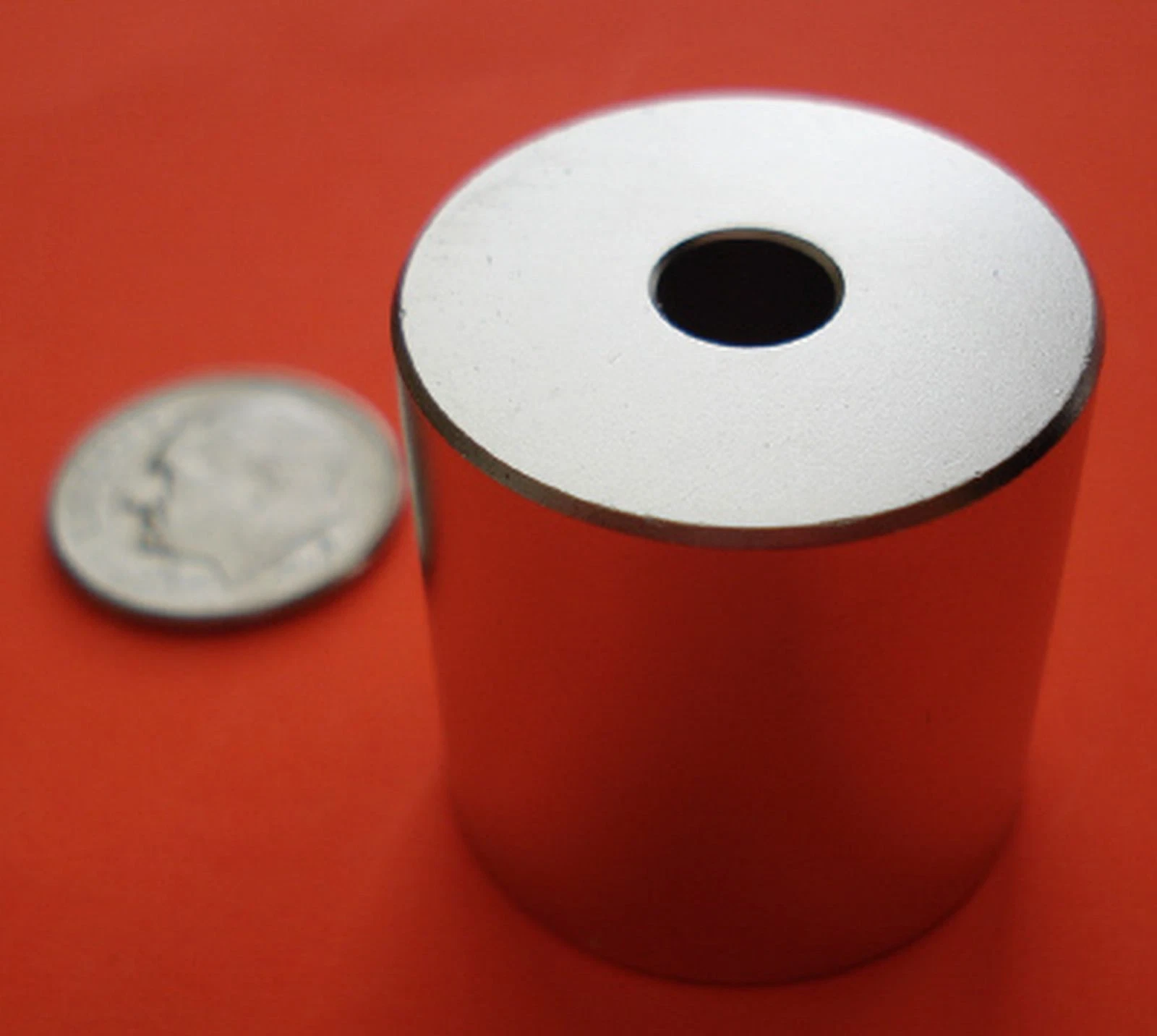 (1) 1X1" Rare Earth Neodymium Ring Magnet With 1/4" Hole Grade N42