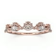 thumbnail image 1 of 1.1ct Diamond Moissanite Chantilly 10K Rose GoldWedding Ring, 1 of 4