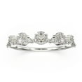 thumbnail image 1 of 1.1ct Diamond Moissanite Chantilly 10k White Gold Wedding Ring, 1 of 4