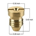 thumbnail image 1 of 1.1mm Foam Hole Copper Nozzle: High-Quality, Threaded Head for Snow, 1 of 10