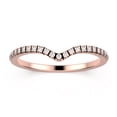 thumbnail image 1 of 1.1mm Round Cut, 25 Stones Diamond Moissanite Wedding Band 10K Rose Gold, Promise Ring, Anniversary Gift, 1 of 4