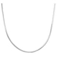 thumbnail image 1 of 1.1mm Solid .925 Sterling Silver Round Snake Chain Necklace, 22 inches, 1 of 7
