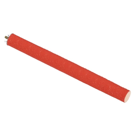 1.1x13.9" Bird Paw Grinding Stick Parrot LoveBird Parakeet Cockatiel Perch Stand, Red