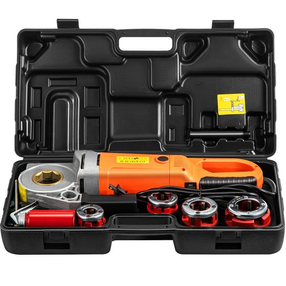 1/2"-1 1/4" Electric Pipe Threader Pipe Threading Machine 2300W 4 Dies