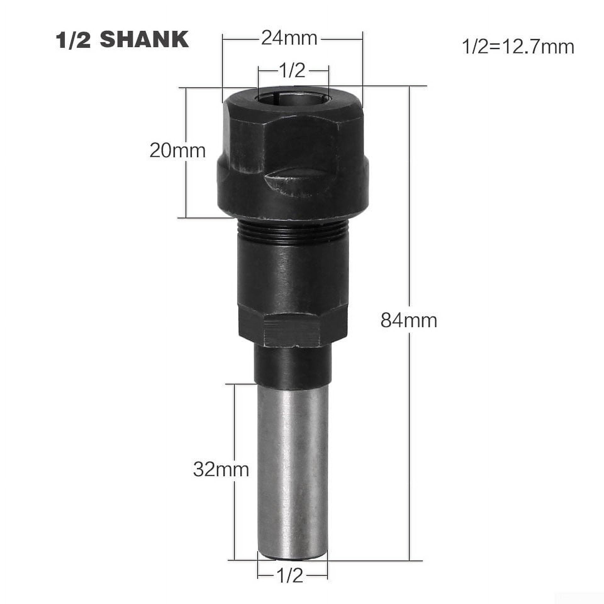 Router Rod 1/2'' 1/4'' 8mm Shank Router Bits Collet Extension Rod For Engraving ...
