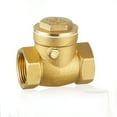 1/2" 1 Inch DN15 DN20 DN25 DN32 Female Thread Swing Check Valve Brass