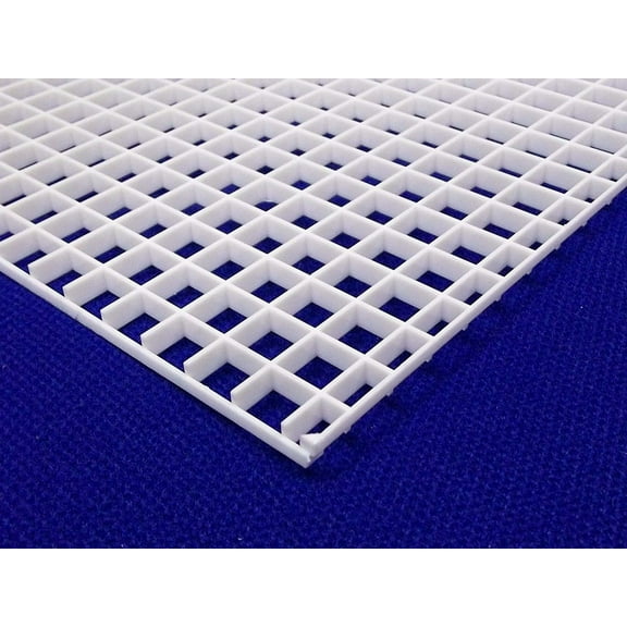 1/2" (12mm) White Grid Divider EggCrate Louvre 23.5" x 11.5" for Aquarium Lighting Nominal Size AZM