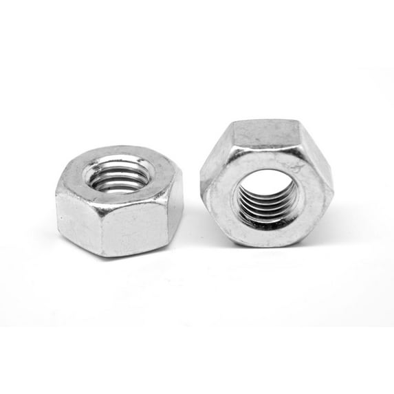 1/2-13 Coarse Thread Grade 2H Heavy Hex Nut Medium Carbon Steel Zinc Plated Pk 25