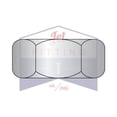 thumbnail image 1 of 1/2-13 Finished Hex Nuts | Double Chamfered | 18-8 Stainless Steel (Quantity: 500), 1 of 3