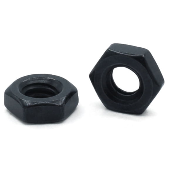 1/2-13 Hex Jam Nuts / Steel / Black Zinc - 1200 Piece Carton