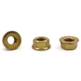thumbnail image 1 of 1/2-13 Serrated Hex Flange Locknuts / Grade 5 / Zinc Yellow - 250 Piece Carton, 1 of 1