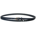 thumbnail image 1 of 1/2" (13 mm) Skinny Solid Leather Double Wrap Belt, 1 of 1