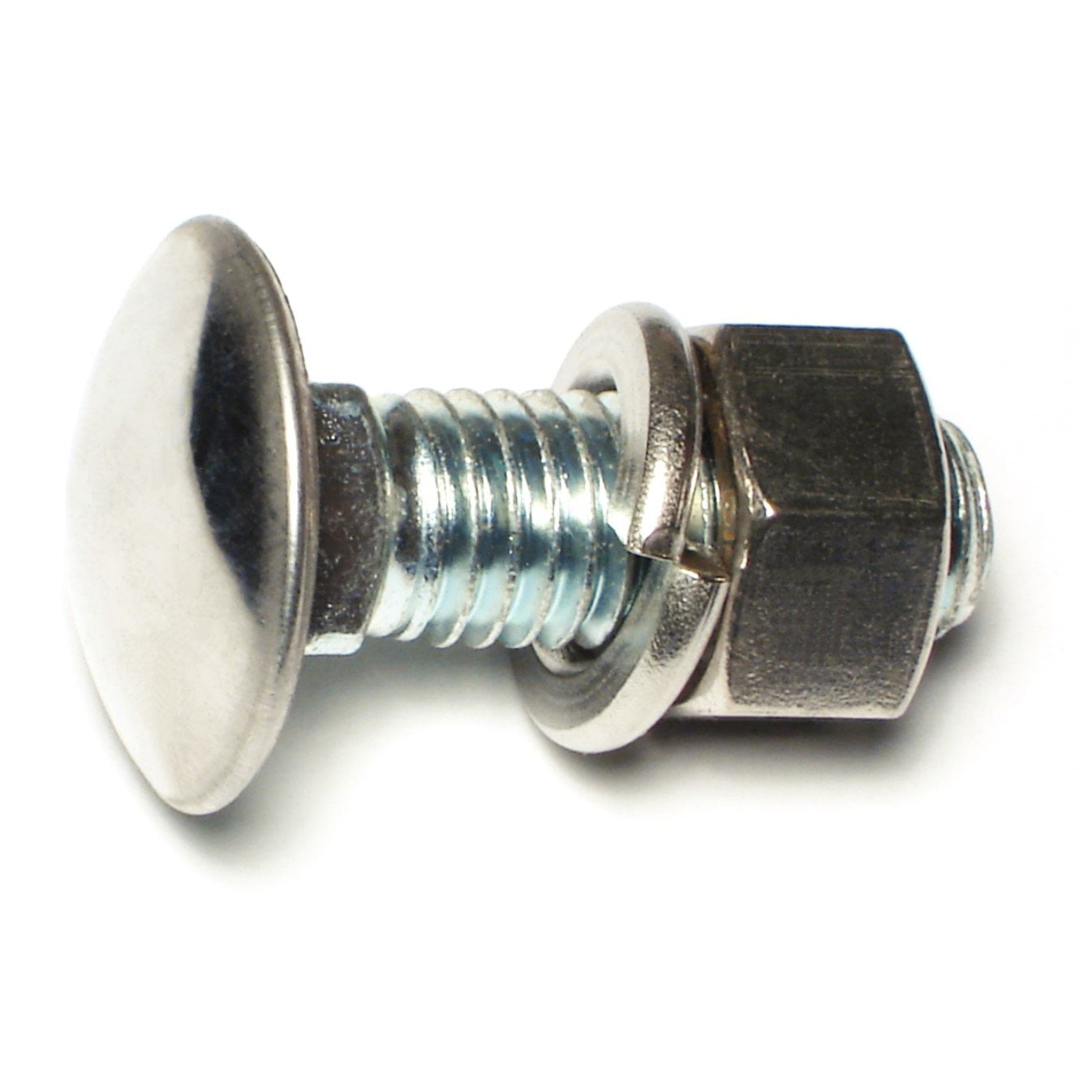 1/2"-13 x 1-1/2" 18-8 Stainless Carriage Head Bumper Bolts (25 pcs.)