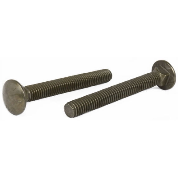1/2-13 x 1 1/2" Carriage Bolts / Full Thread / Grade 8 / Plain - 350 Piece Carton