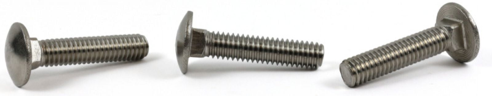 1/2-13 x 1" Carriage Bolts / Full Thread / Steel / Zinc - 300 Piece Carton
