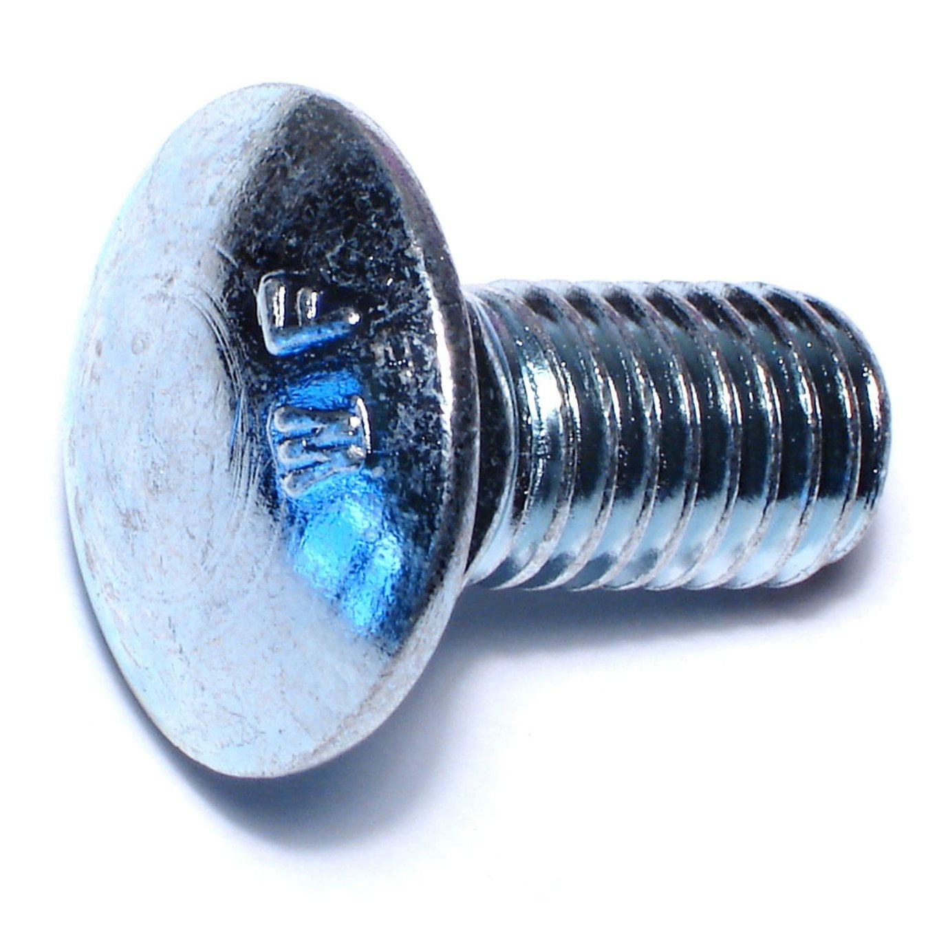 1/2"-13 x 1" Zinc Plated Grade 2 / A307 Steel Coarse Thread Carriage Bolts CBS-616